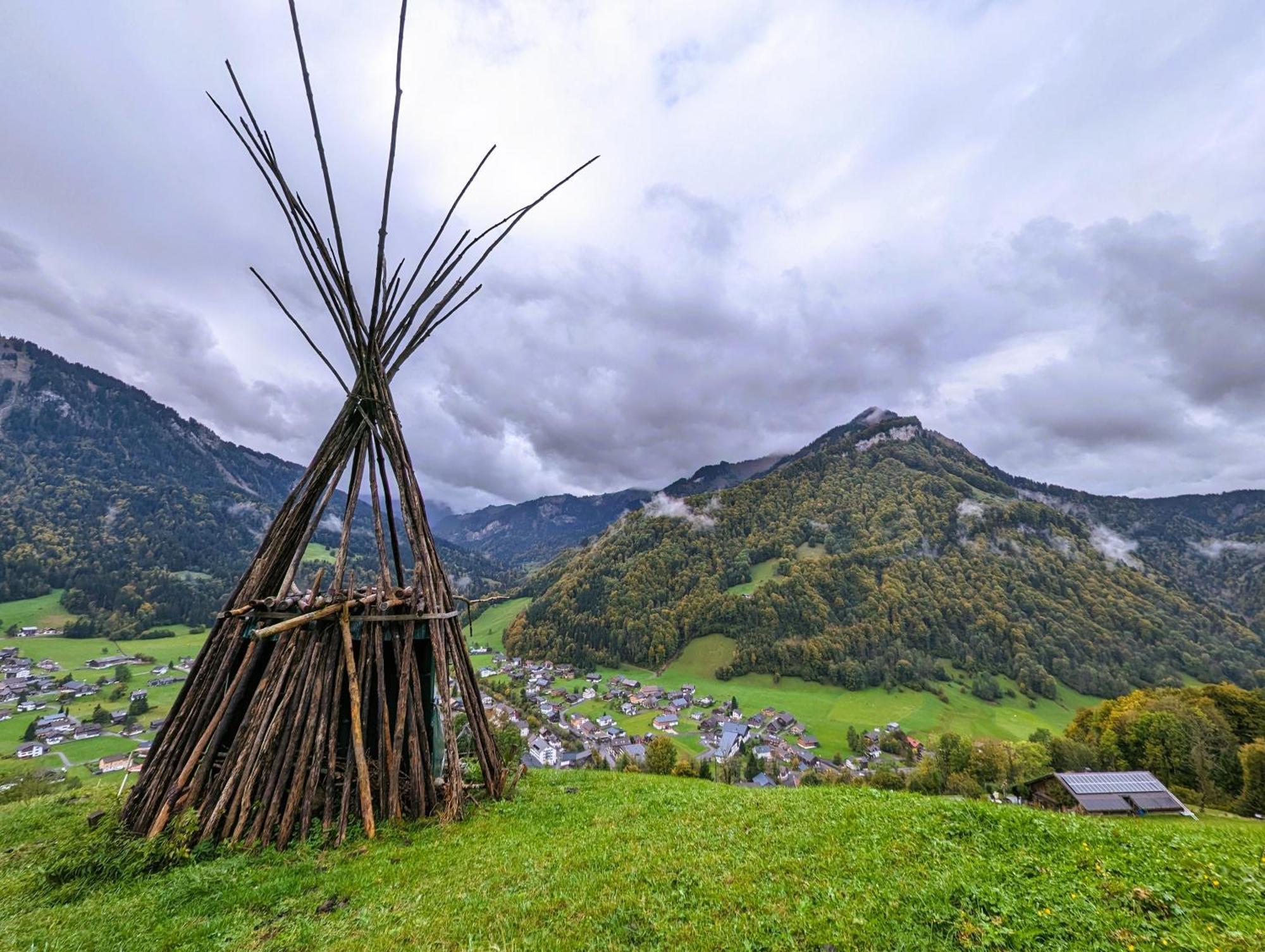 Ferienwohnung Panoramahof Bergglück Mellau Exterior foto